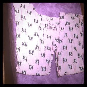 😍 F21 Boston Terrier Sleep Pants 😍
